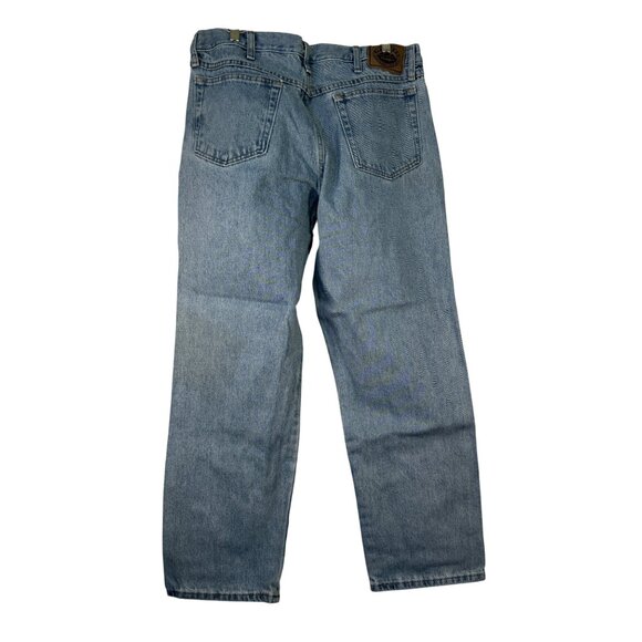 Wrangler Blue Ridge Mens Light Wash Jeans 36x29 Straight Leg Denim Slight Wear - Picture 7 of 7